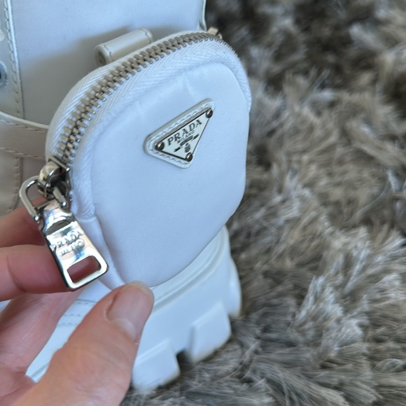 PRADA MONOLITH LEATHER BOOTS - Picture 6 of 12